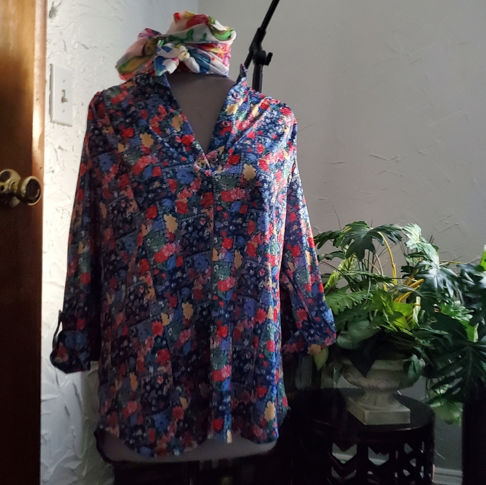 TOPNOTCH vintage women's blouse LARGE